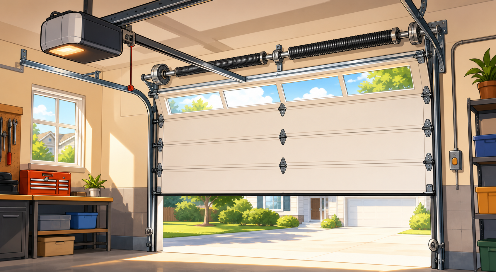How Does a Garage Door System Work?